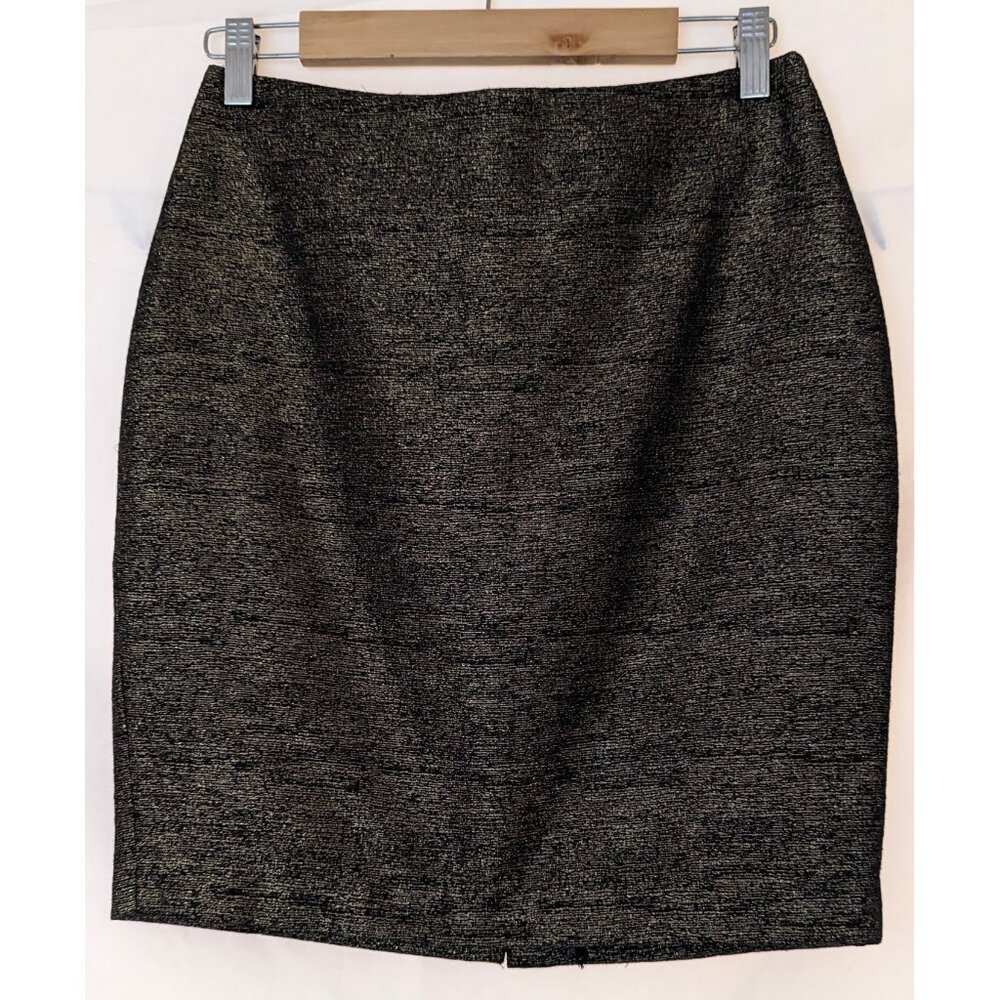BLACK GOLD SHINY SEXY MINI SKIRT